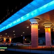 نمونه نورپردازی موفق شهری در شیراز-پل احسان شیراز
